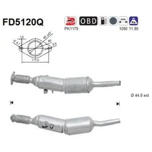 Filtre À Particules Fd5120q As Renault As Fd5120q pas cher
