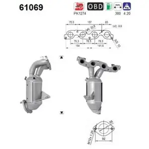 AS Catalyseur 61069 pas cher
