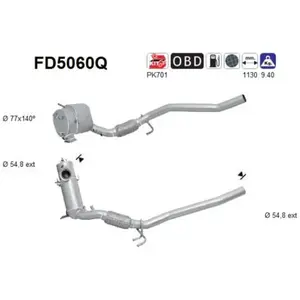 AS FD5060Q Filtre à Particules pas cher