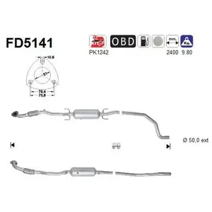 Filtre À Particules / À Suie, Échappement Fd5141 As As Fd5141 pas cher