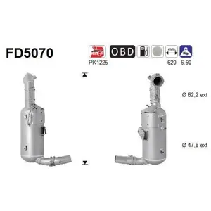 Comparateur de prix : AS Filtre à particules / à suie, échappement FD5070
