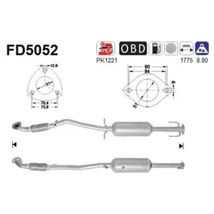 AS FD5052 Filtre à Particules pas cher