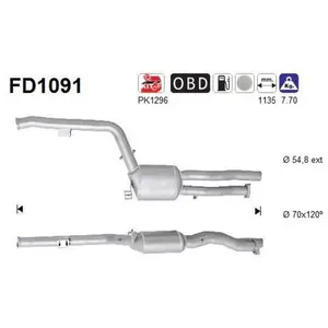 Filtre À Particules / À Suie, Échappement Fd1091 As As Fd1091 pas cher