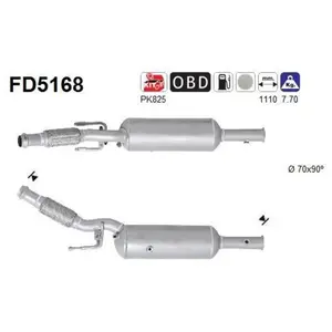 Filtre À Particules / À Suie, Échappement Fd5168 As Peugeot As Fd5168 pas cher