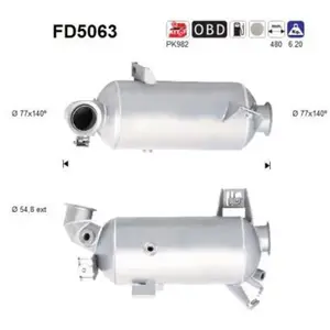 Comparateur de prix : AS FD5063 Filtre à Particules