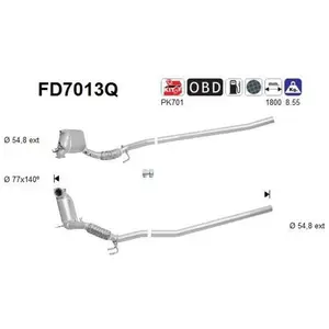 Filtre À Particules / À Suie, Échappement Fd7013q As As Fd7013q pas cher