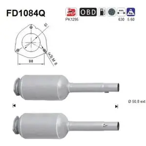 Filtre À Particules / À Suie, Échappement Fd1084q As As Fd1084q pas cher