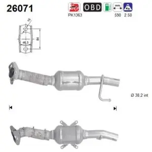 AS Catalyseur 26071 pas cher