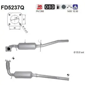 Filtre À Particules Fd5237q As Ford As Fd5237q pas cher