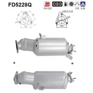 Filtre À Particules Fd5228q As Audi As Fd5228q pas cher