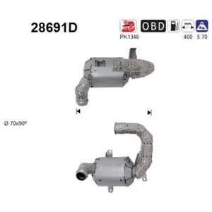 Catalyseur Citroën; Ds; Peugeot As 28691d
