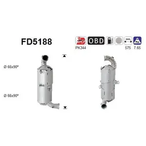 Comparateur de prix : Filtre À Particules Fd5188 As Citroën; Fiat; Peugeot; Toyota As Fd5188