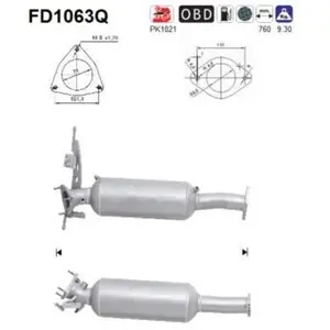 Filtre À Particules Fd1063q As Volvo As Fd1063q pas cher