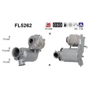 Filtre À Particules Diesel Fl5262 As As Fl5262 pas cher