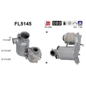 Comparateur de prix : AS Filtre à particules / FAP pour VOLKSWAGEN: Passat, Golf & SKODA: Su...