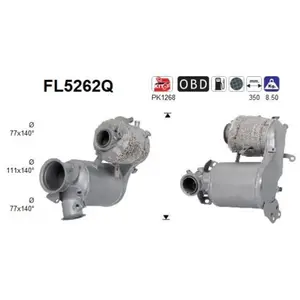 Comparateur de prix : Filtre À Particules, Système D'Échappement Fl5262q As Audi; Seat; Skod...