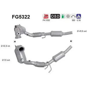 AS Filtre à particules / FAP pour SKODA: Scala, Fabia, Kamiq & VOLKSWA... pas cher