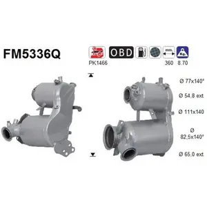 AS FM5336Q Filtre à Particules pas cher