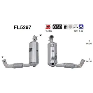 Comparateur de prix : AS Filtre à particules / FAP pour FORD: Focus (Ref: FL5297)