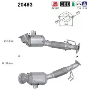 Catalyseur 20493 As Ford As 20493 pas cher