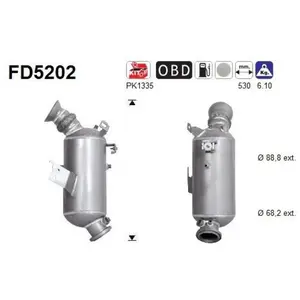 Filtre À Particules, Système D'Échappement Fd5202 As As Fd5202 pas cher