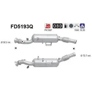 AS FD5193Q Filtre à Particules pas cher
