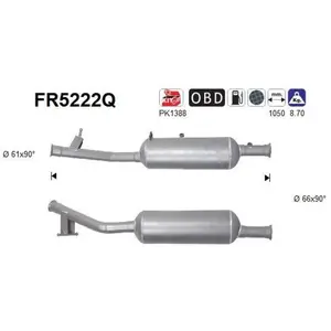 Comparateur de prix : AS Filtre à particules diesel, système d'échappement FR5222Q
