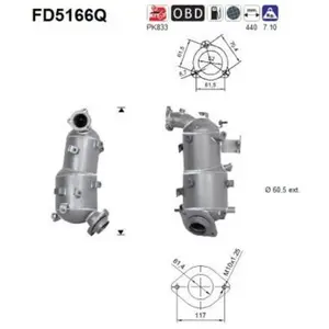Filtre À Particules Fd5166q As Toyota As Fd5166q pas cher
