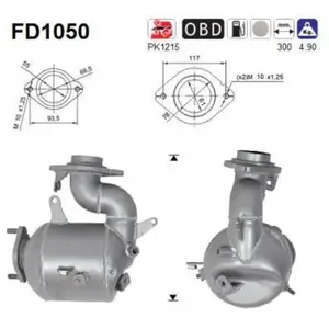 Comparateur de prix : Filtre À Particules Fd1050 As Subaru; Toyota As Fd1050