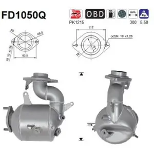 Filtre À Particules Fd1050q As Subaru; Toyota As Fd1050q pas cher