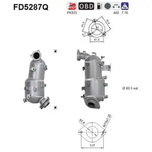 AS FD5287Q Filtre à Particules pas cher