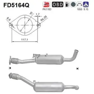 AS FD5164Q Filtre à particules Euro 5 pas cher