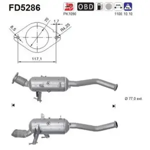 Filtre À Particules Fd5286 As As Fd5286 pas cher