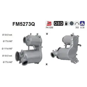 Comparateur de prix : AS FM5273Q Filtre à Particules