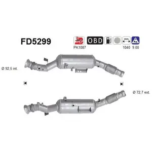 AS FD5299 Filtre à Particules pas cher