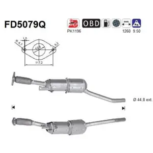 AS FD5079Q Filtre à Particules pas cher