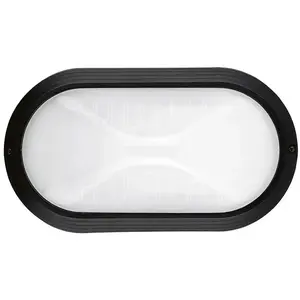 Comparateur de prix : Cristher - Applique plaff Oval Medium IP65 E27 42W Noir - Negro