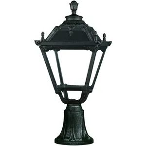 CRISTHER LIGHTING Borne classique INDURA MEDIUM 4 IP55 E27 70W 710mm Noir pas cher