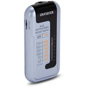 Comparateur de prix : Aiwa R-22SL Mini Radio Portable AM/FM Stéréo Argent