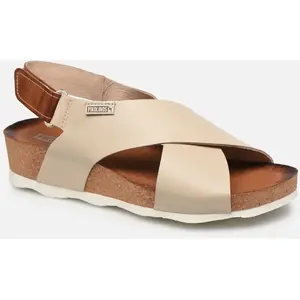 Comparateur de prix : Pikolinos Sandales à Semelles compensées en Cuir Mahon pour Femme Color Marfil