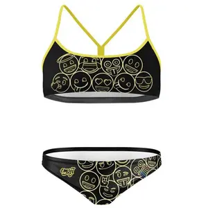 Otso Bikini Emoji Neon Faces M pas cher