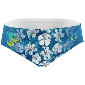 Comparateur de prix : Maillot de bain Otso Swim Bike Run Flower bleu ciel blanc - L