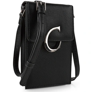 Comparateur de prix : Cimarron Mini Sac À Bandoulière Avec Rabat Pour Téléphone Pour Femmes Cuir Synthétique De La Marqu 315121 Noir