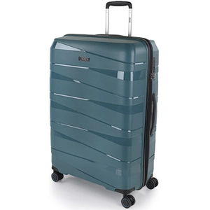 JASLEN Grande Valise Rigide 4 Roulettes 161370 Bleu Métallique pas cher