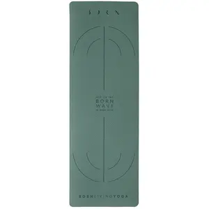 Tapis de yoga Born Living Mat Wave 6mm vert pas cher