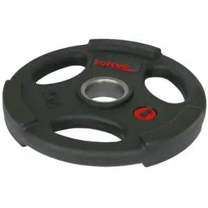 Disque de musculation Softee Uretano 5kg - noir - 5 kg pas cher