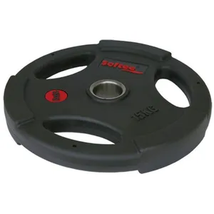Accessoires: Disque Olympique Softee Urethane 15 Kg Noir-Taille- pas cher
