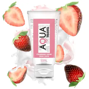 Comparateur de prix : Aqua Travel Lubricant à Base d'Eau Goût Fraise & Crème 50ml