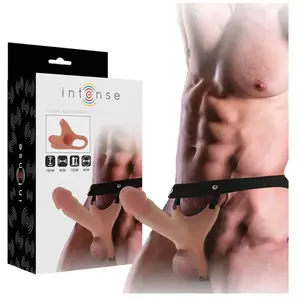 Comparateur de prix : Harnais Creux avec Gode en Silicone 16x3,5cm pour Plaisir Intense