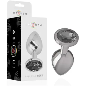 Intense Plug Anal en Métal avec Cristal Noir Taille S 1utVendu pardocmorris